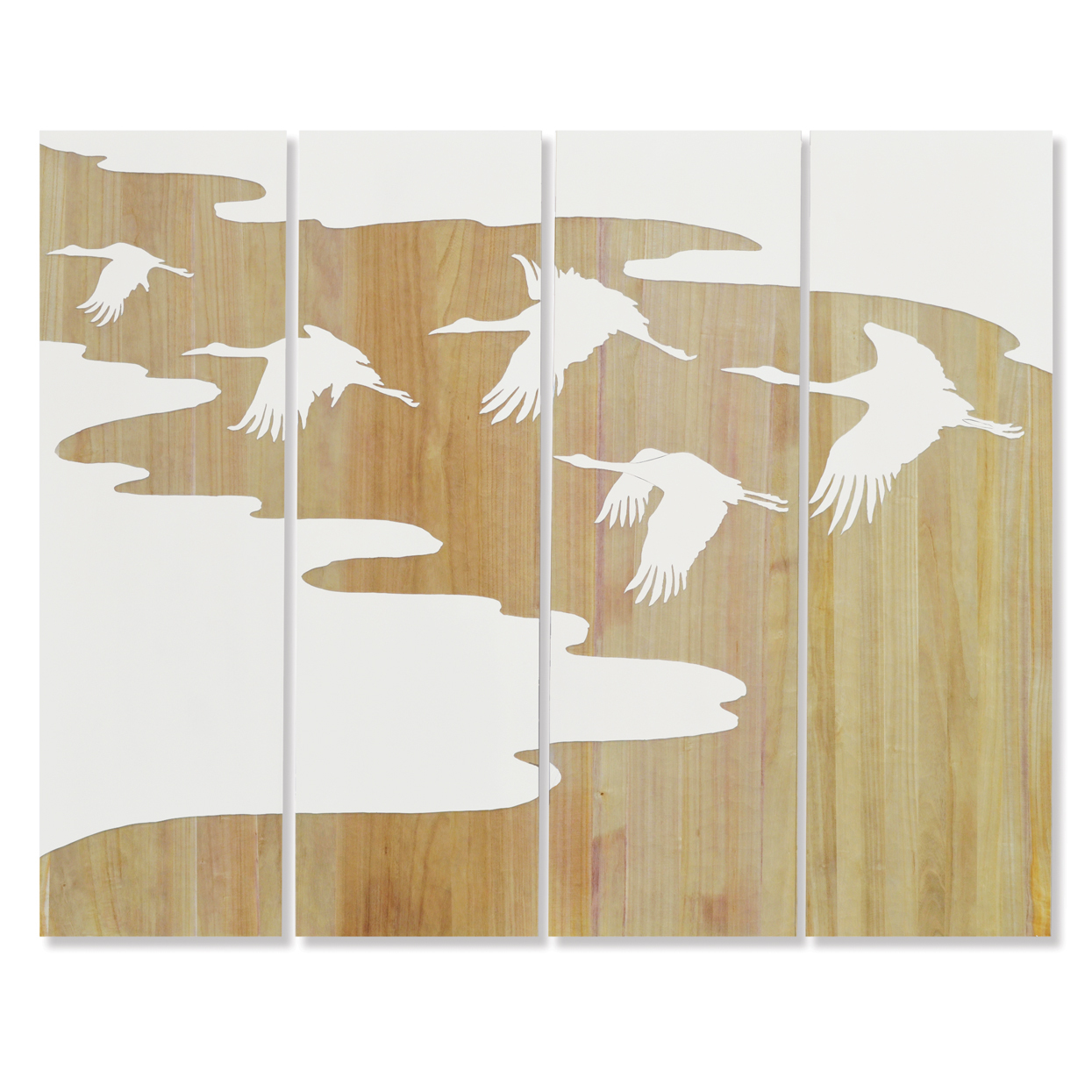 1793-05 FLYING BIRDS WALL DECOR S/4. Бренд: Palecek (USA). Настенный декор