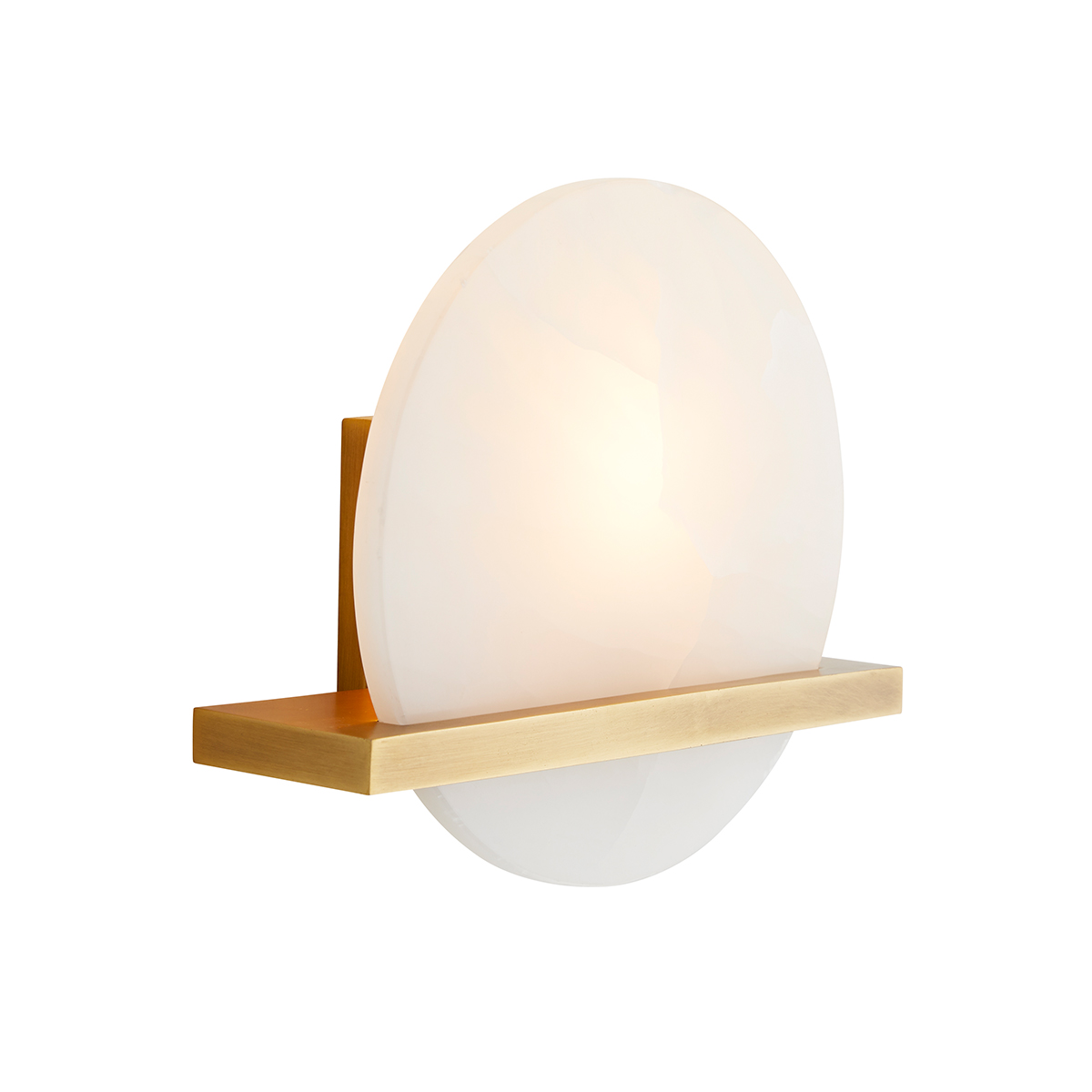 Бра Arteriors SAVION QNA-SAVION-1WB-ANB, Бра | Сталь Алебастр | Латунь Латунь.
