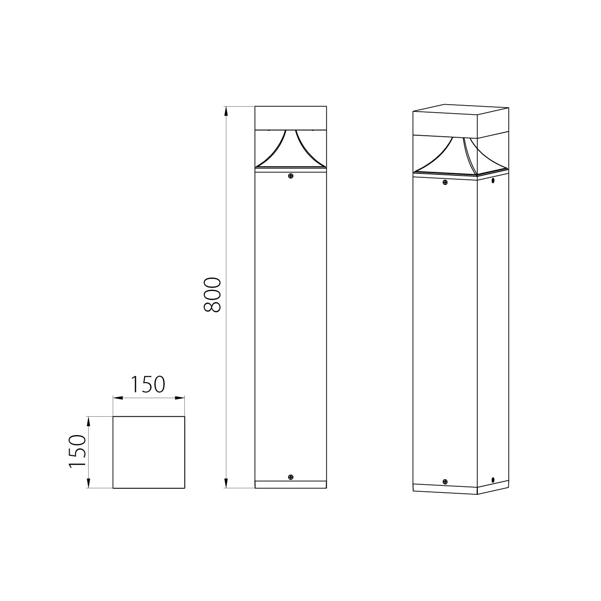 Фонарный столб Natural Concepts Dwell NC-003240-80-DG. Бренд: Natural Concepts Слайд