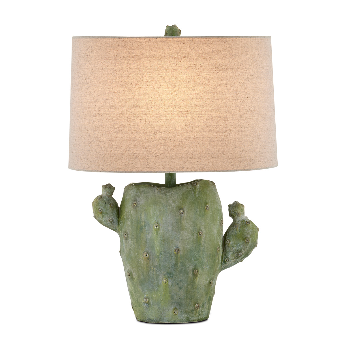 Настольная лампа Currey & Company CACTUS QNC-CACTUS-TL, Настольные лампы | Композит | Зеленый Зеленый.
