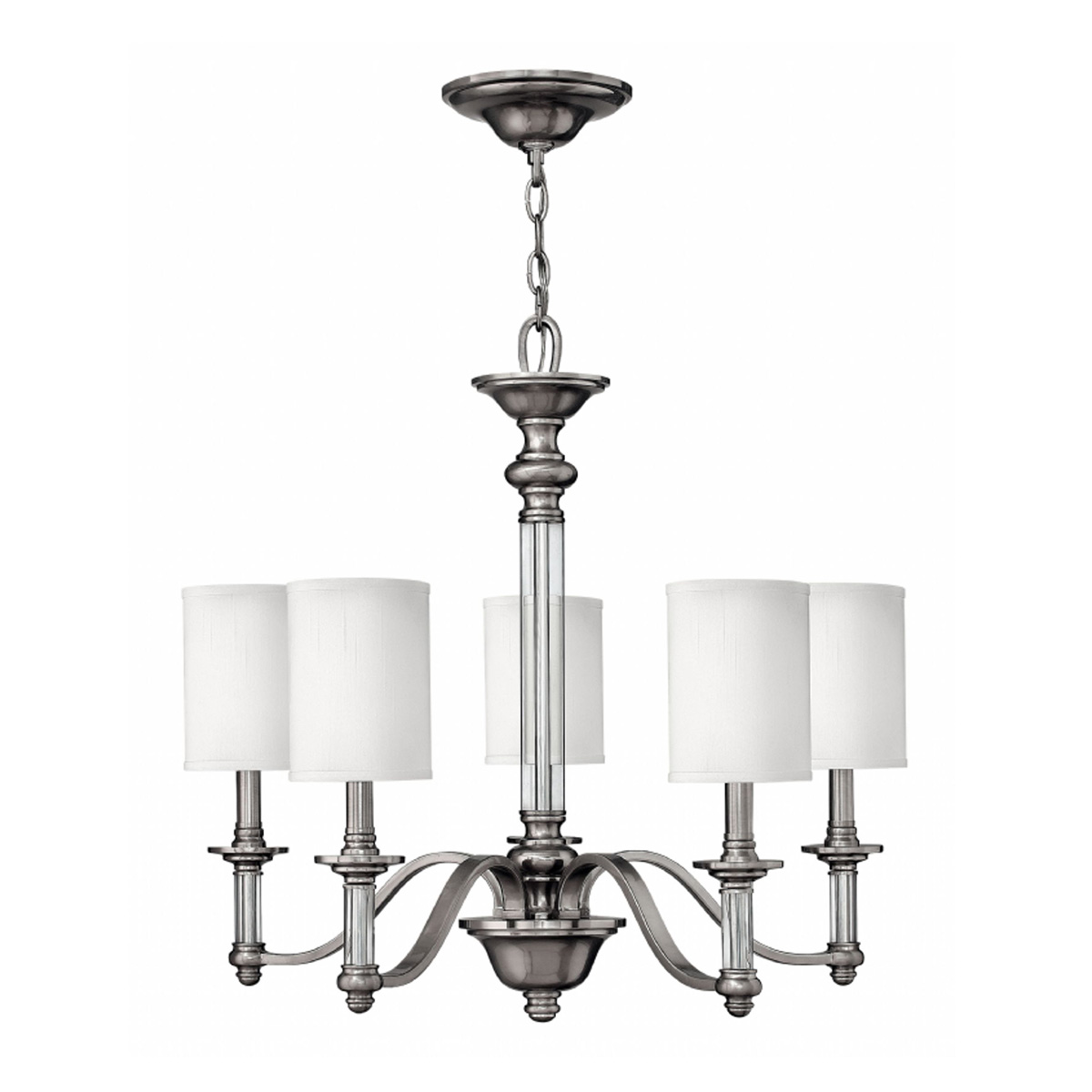 Люстра Hinkley HK-SUSSEX5 DF, Люстры Неоклассический/Американский/Английский/Модерн | Сталь/Стекло Лён.