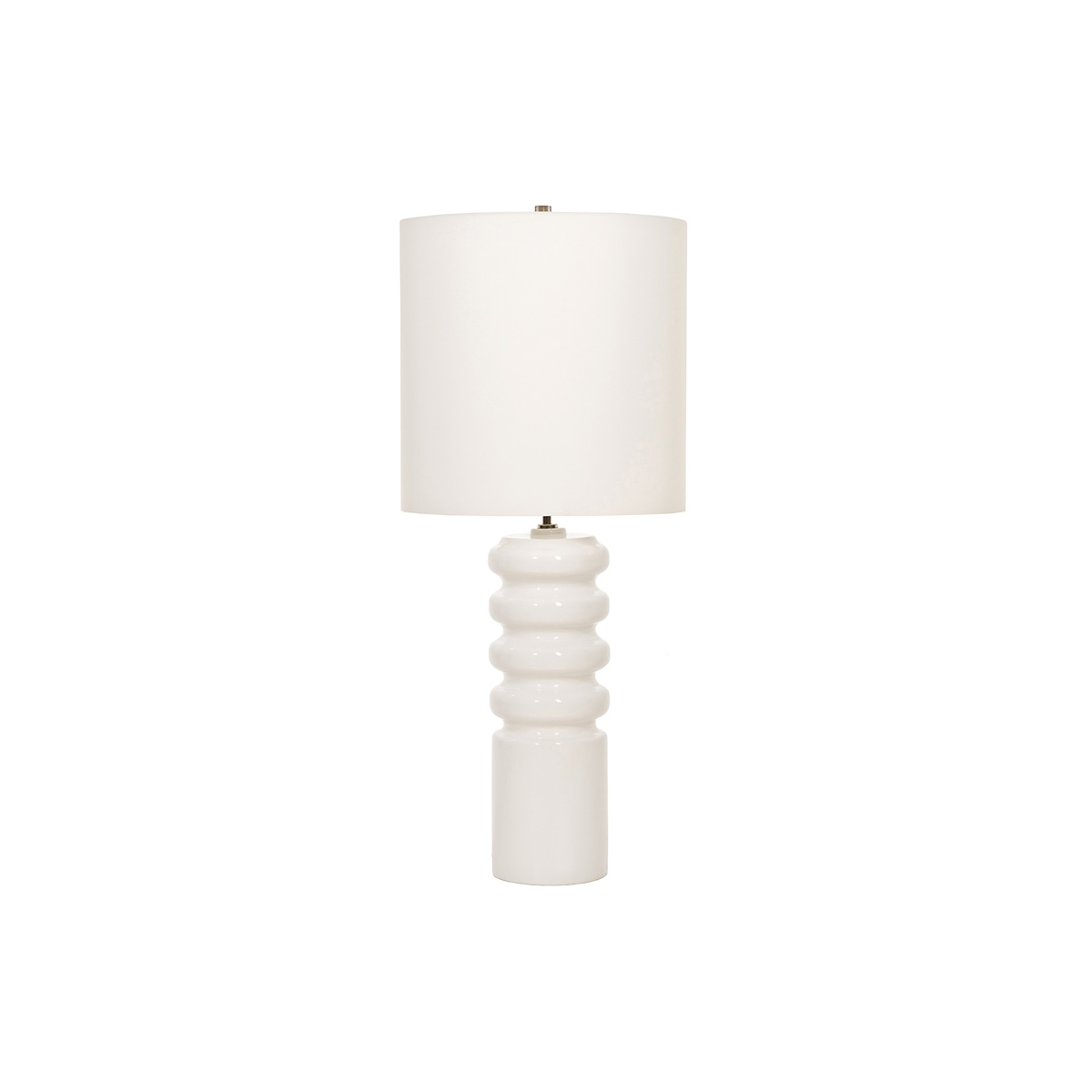 Настольная лампа CONTOUR-TL-WHT, Настольные лампы Неоклассический | Керамика | Белый Белый/Бежевый | Прихожая, спальня, гостиная, столовая.