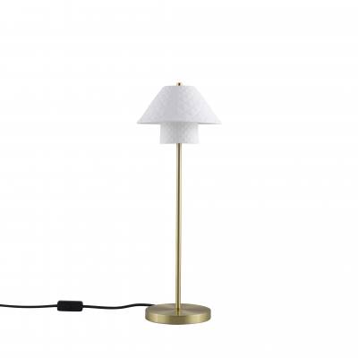 Настольная лампа Oxford Double Table Light, Satin Brass, Настольные лампы Классический/Неоклассический/Классика | Фарфор | Латунь Белый.