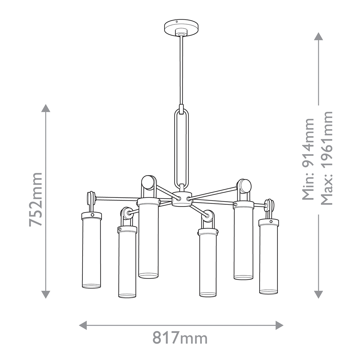Люстра Alora WYNWOOD QN-WYNWOOD6-UBZ. Бренд: Alora Люстра Alora WYNWOOD QN-WYNWOOD6-UBZ. Бренд: Alora. Люстры