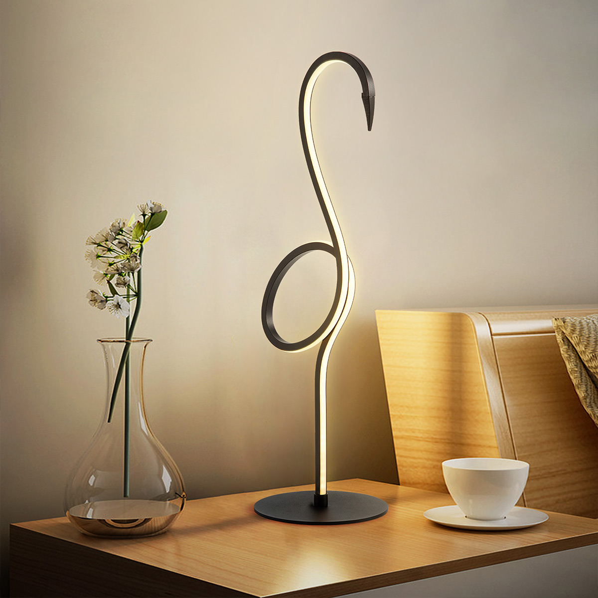 Настольная лампа Elstead Lighting FLAMINGO-TL-BLK. Бренд: Elstead Lighting Настольная лампа Elstead Lighting FLAMINGO-TL-BLK. Бренд: Elstead Lighting. Настольные лампы