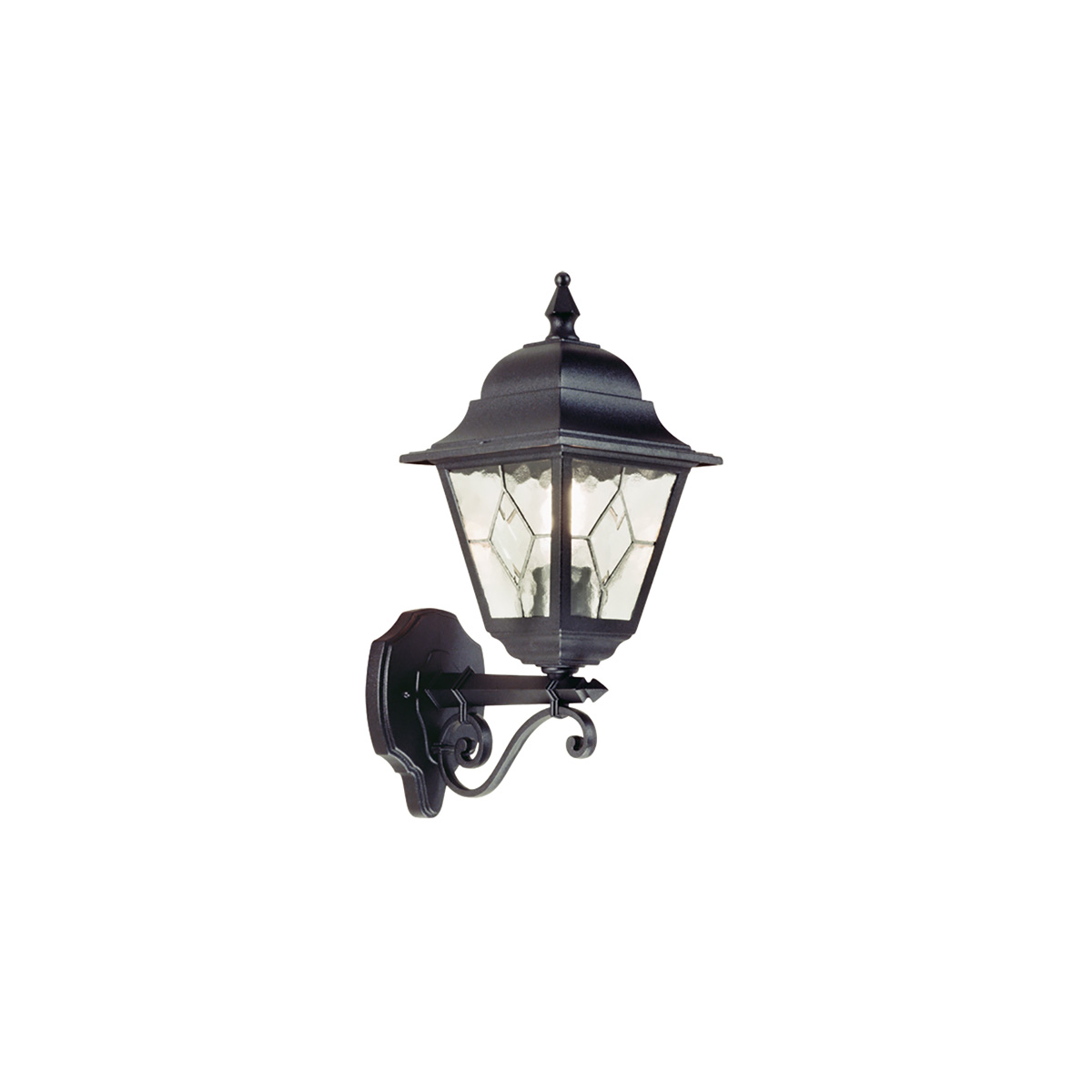 Настенный фонарь NR1-PIR-BLACK, Настенные фонари Классический | Чёрный | Уличный свет.