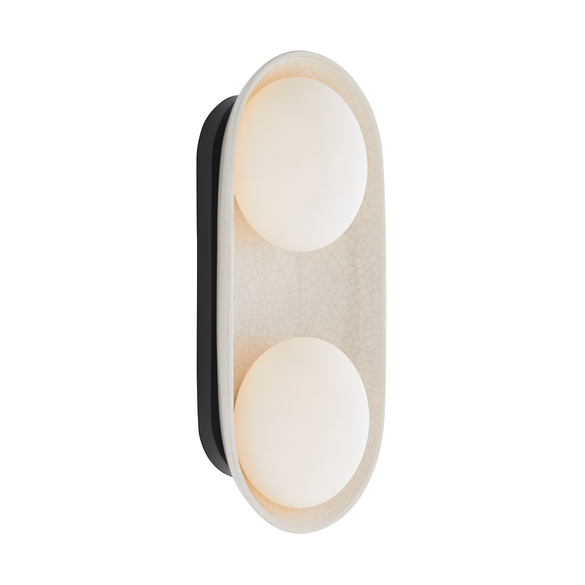 Бра Arteriors GLAZE QNA-GLAZE-2WB-BIC, Бра | Сталь/Керамика Стекло | Белый/Черный Черный/Белый.