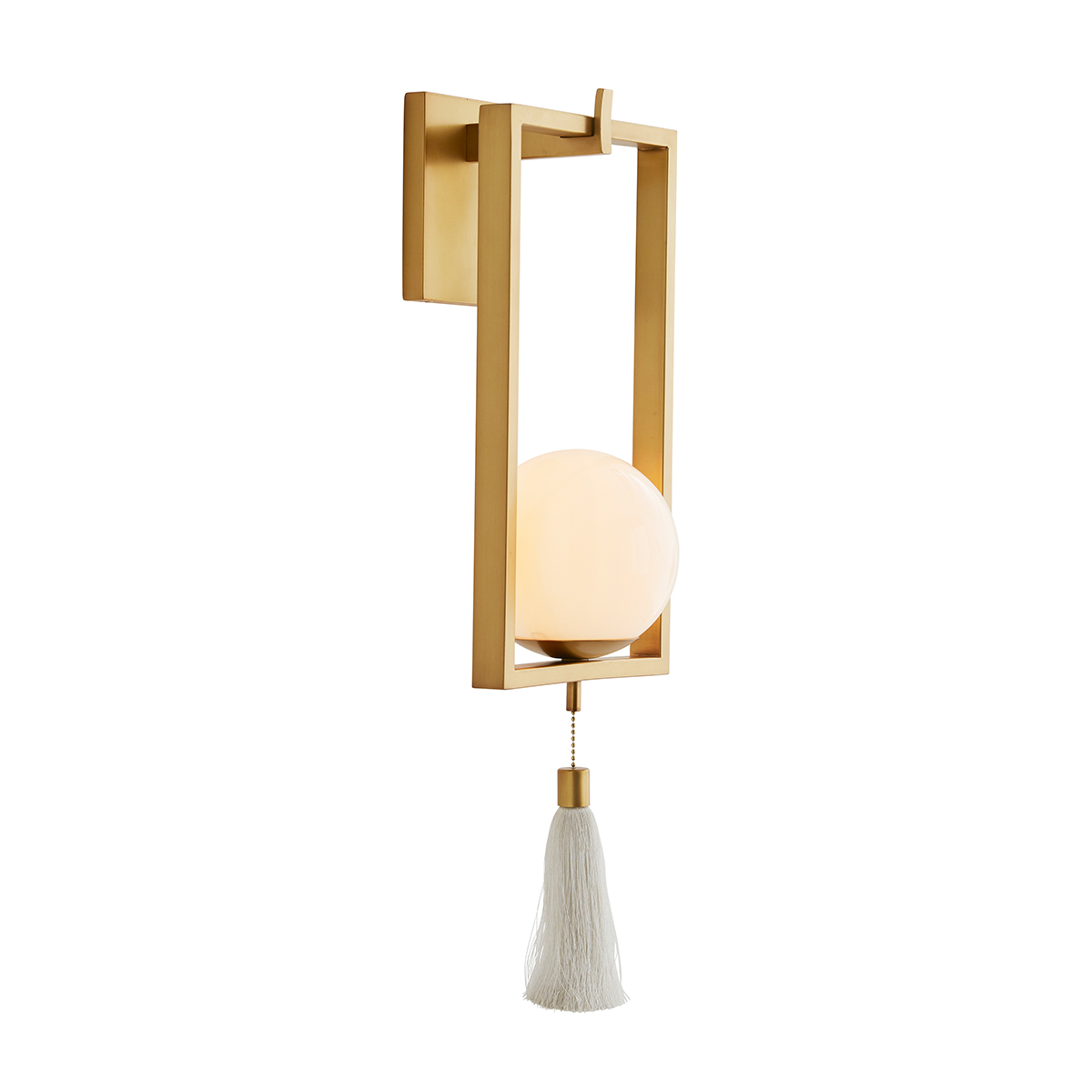 Бра Arteriors TRAPEZE QNA-TRAPEZE-1WB-ANB, Бра | Сталь Стекло | Латунь Латунь.
