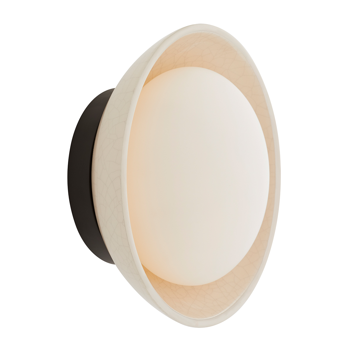 Бра Arteriors GLAZE QNA-GLAZE-1WB-BIC, Бра | Сталь/Керамика Стекло | Белый/Черный Черный/Белый.