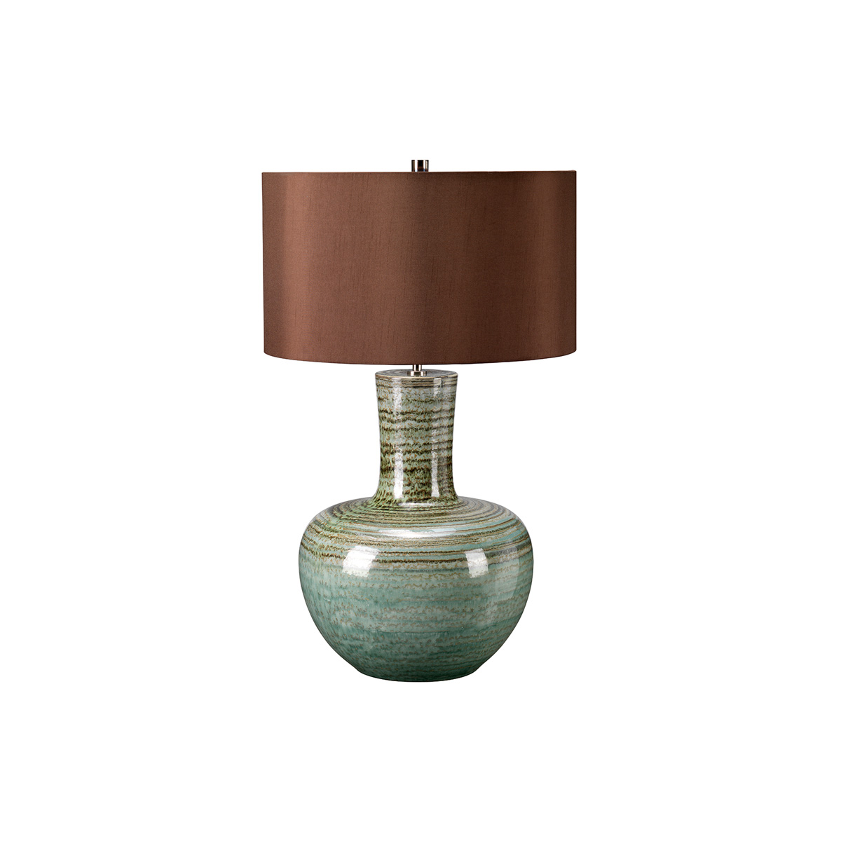 Настольная лампа BARNSBURY-TL, Настольные лампы | Керамика | Зеленый Коричневый.