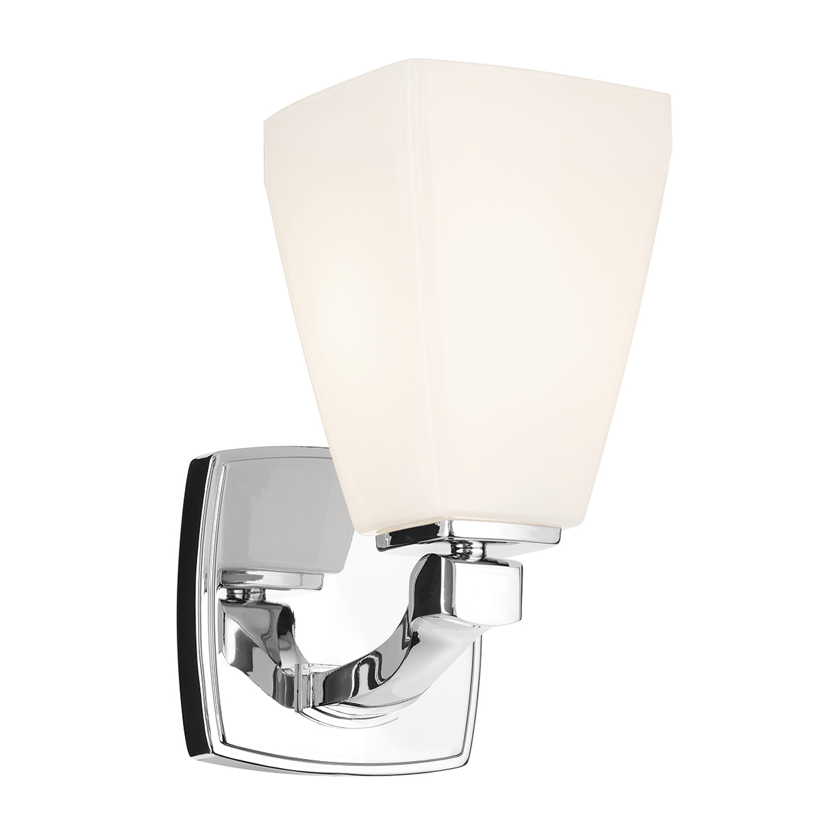 Бра для ванных комнат Kichler MARANT KL-MARANT1-OPAL-PC, Бра для ванных комнат Модерн | Сталь Стекло | Хром.