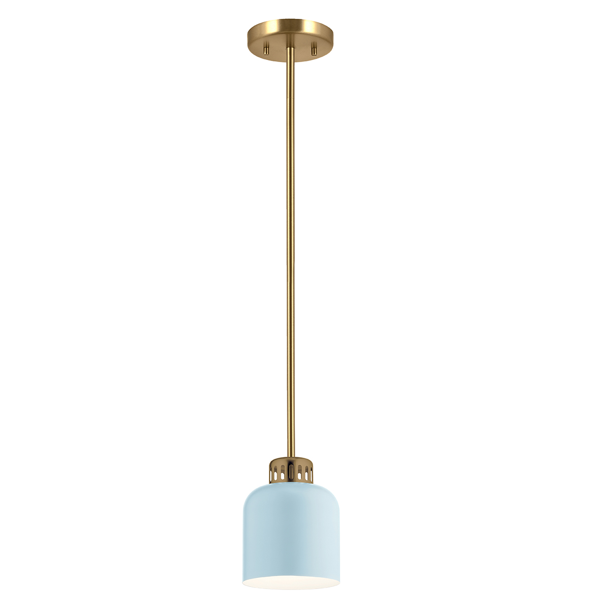 Подвесной светильник Elstead Lighting YORK ELS-YORK-MP-PNBR-PB, Подвесные светильники Современный | Сталь | Латунь Синий.