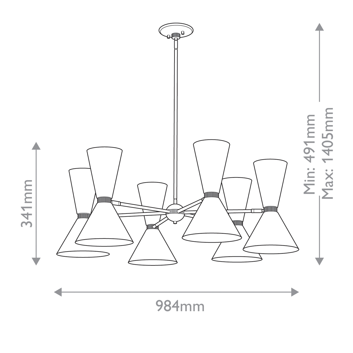 Люстра Kichler PHIX KL-PHIX-6-CBB. Бренд: Kichler Люстра Kichler PHIX KL-PHIX-6-CBB. Бренд: Kichler. Люстры