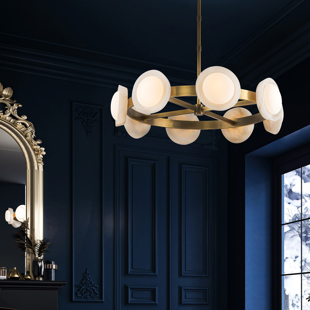 Люстра Alora ALONSO QN-ALONSO8-VBS-AR. Бренд: Alora Люстра Alora ALONSO QN-ALONSO8-VBS-AR. Бренд: Alora. Люстры