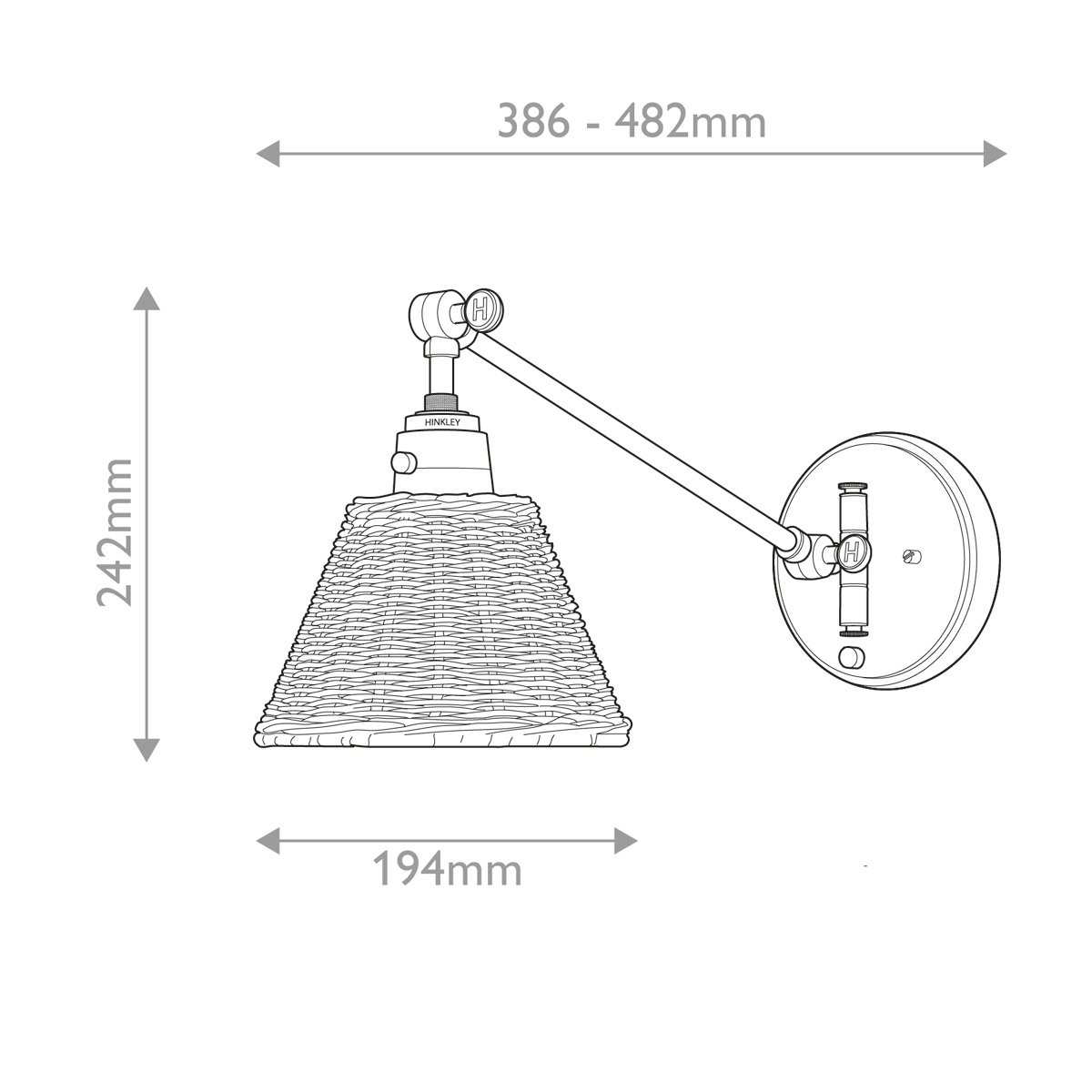 Бра Hinkley ARTI HK-ARTI-1W-BK-NR. Бренд: Hinkley Бра Hinkley ARTI HK-ARTI-1W-BK-NR. Бренд: Hinkley. Бра
