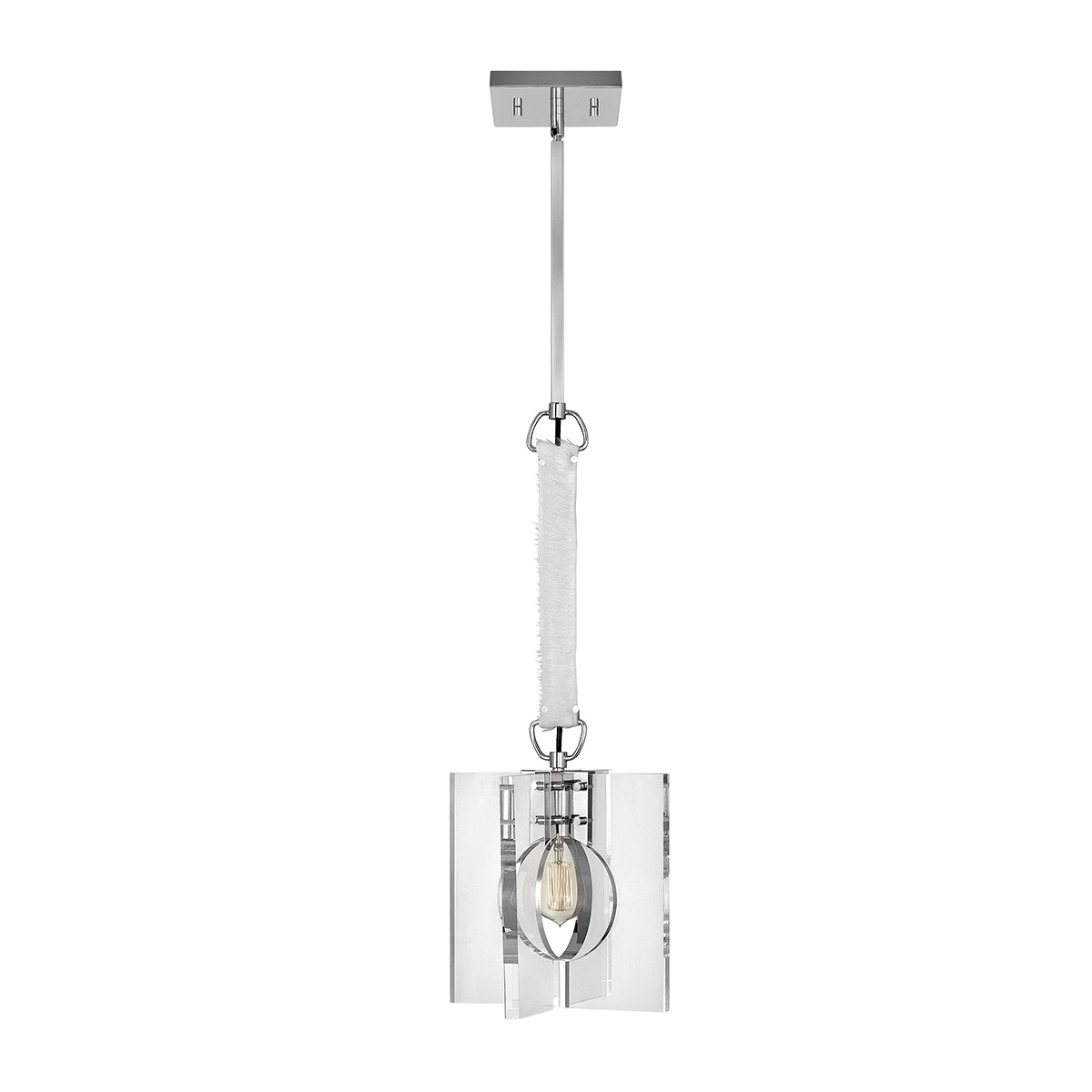 Подвесной светильник QN-LUDLOW-1P-PN, Подвесные светильники Лофт | Металл | Никель | Прихожая.