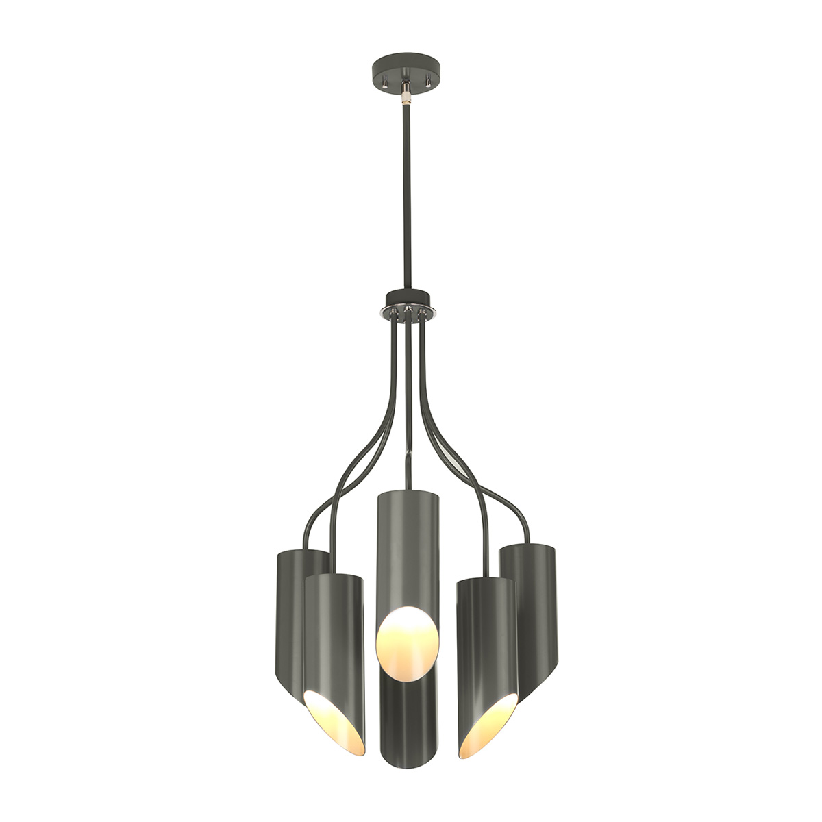 Подвесной светильник QUINTO6-GPN, Подвесные светильники | Металл Металл | Никель/Серый Серый/Никель.
