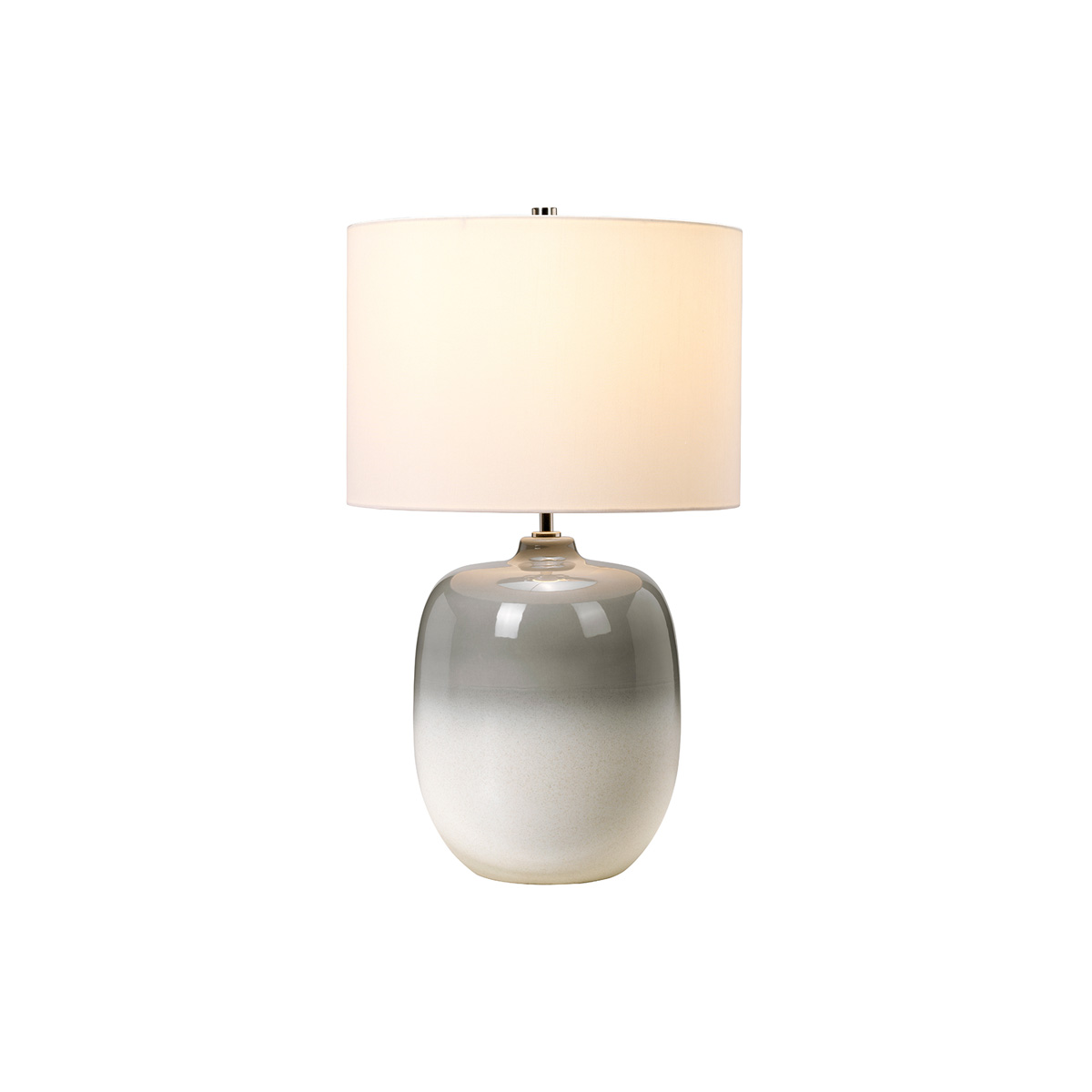Настольная лампа CHALKFARM-TL, Настольные лампы | Керамика Шелк искуственный | Светло-серый/Белый Слоновая кость.
