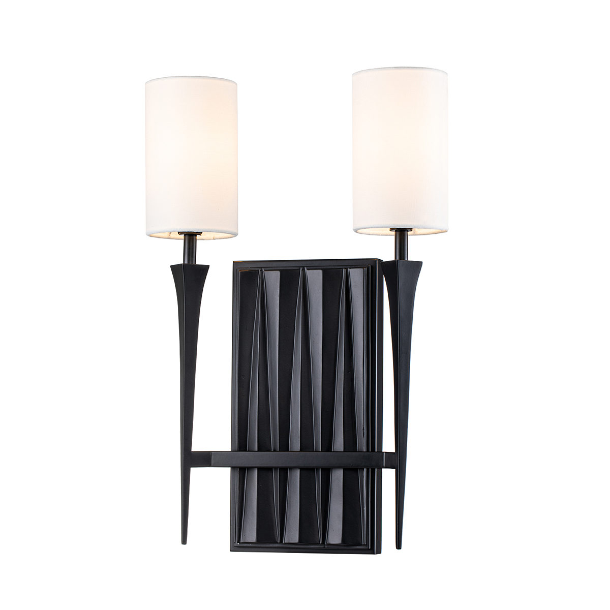 Бра Quintiesse CREST QN-CREST-2WB-BLK, Бра | Сталь Лен | Черный Черный/Прозрачный.