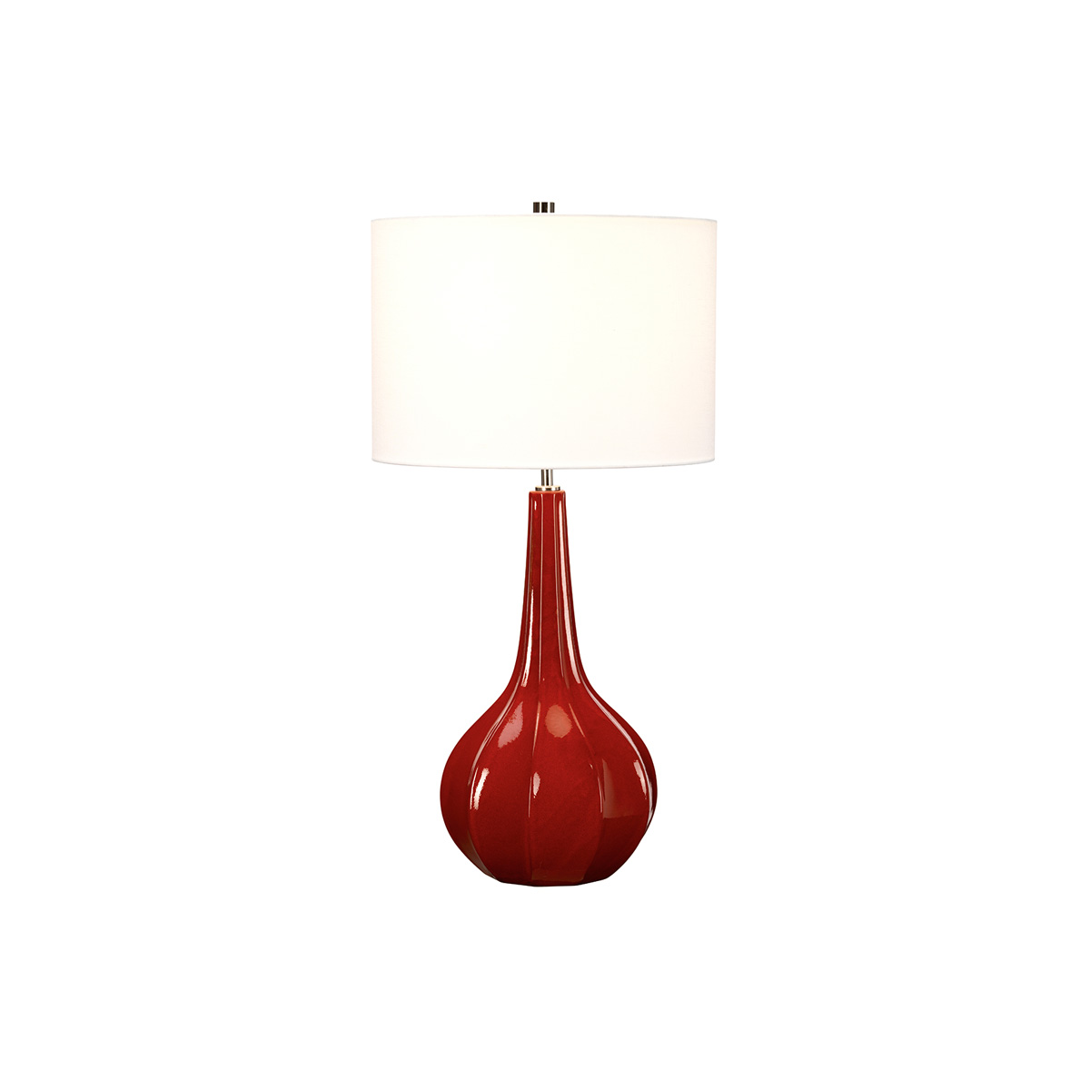 Настольная лампа UPTON-TL, Настольные лампы | Керамика Лён | Красный Белый/Бежевый.