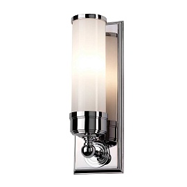 Бра для ванных комнат Elstead Lighting BATH-WS1, Бра для ванных комнат Современный/Американский/Английский | Сталь Стекло | Хром/Никель Белый/Бежевый | Ванная комната.