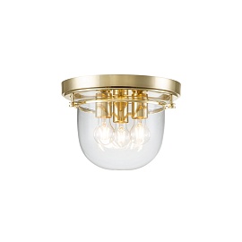 Потолочный светильник для ванных комнат QZ-WHISTLING-F-PB, Потолочные светильники для ванных комнат Современный/Прованс/Американский | Сталь Стекло | Золото /Латунь Прозрачный.