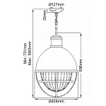 Подвесной светильник QN-TOLLIS-P-NBR. Бренд: Kichler. Подвесные светильники