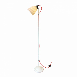 Торшер Hector Bibendum Floor Light, White, Red Braided Cable, Торшеры/Напольные лампы | Костяной фарфор | Белый.