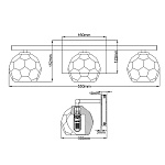 Бра для ванных комнат QN-REGALIA3-PC-BATH. Бренд: Quoizel. Бра для ванных комнат