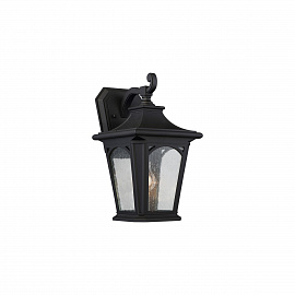 Настенный фонарь QZ-BEDFORD2-M, Настенные фонари Классический/Английский | Пластик | Графит/Черный Прозрачный.
