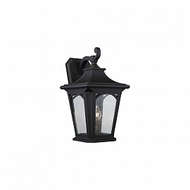 Настенный фонарь QZ-BEDFORD2-L, Настенные фонари Классический/Английский | Пластик | Графит/Черный Прозрачный.