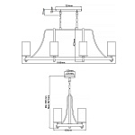 Подвесной светильник QN-ANGELO8-ISLE. Бренд: Feiss. Подвесные светильники