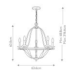 Люстра Quoizel QZ-BRADBURY5-GK. Бренд: Quoizel. Люстры