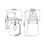 Настенный фонарь Quoizel QN-LASALLE-L-WT. Бренд: Quoizel. Настенные фонари