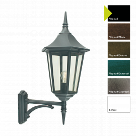 Настенный фонарь MODENA BIG 380, Настенные фонари Классический | Бронза/Зеленый/Серый Прозрачный.