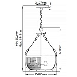 Подвесной светильник QN-ROUX3-BN. Бренд: Kichler. Подвесные светильники