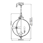 Люстра Feiss FE-ADAMS-4P-BB. Бренд: Feiss. Люстры