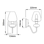 Бра Elstead Lighting DL-ARMAND1-AB. Бренд: Elstead Lighting. Бра