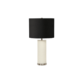 Настольная лампа RIPPLE-TL-WHT-B, Настольные лампы Классический/Современный/Американский | Сталь Лён/Смола.