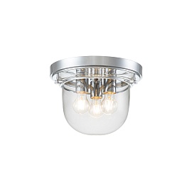 Потолочный светильник для ванных комнат QZ-WHISTLING-F-PC, Потолочные светильники для ванных комнат Современный/Прованс/Американский | Сталь Стекло | Хром/Никель Прозрачный.