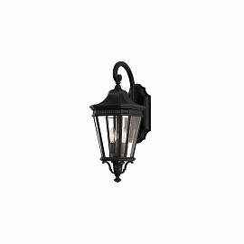 Настенный фонарь FE-COTSLN2-M-BK, Настенные фонари Классический | Графит/Черный Прозрачный | Уличный свет.