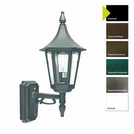 Настенный фонарь RIMINI 259, Настенные фонари Классический | Бронза/Зеленый/Серый Прозрачный.