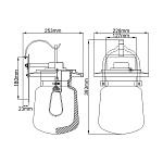 Настенный фонарь Quoizel QN-LASALLE-M-WT. Бренд: Quoizel. Настенные фонари