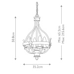 Подвесной светильник Elstead Lighting WINDSOR4-GR. Бренд: Elstead Lighting. Подвесные светильники