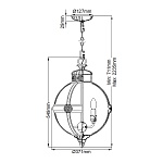 Подвесной светильник Feiss FE-ADAMS-3P-ANL. Бренд: Feiss. Подвесные светильники