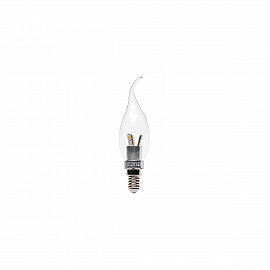 Лампа Iteria Свеча на ветру 4W 2700K E14 прозрачная, Лампы.