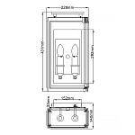 Настенный фонарь Hinkley QN-SUTCLIFFE-M-AZ. Бренд: Hinkley. Настенные фонари