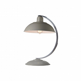 Настольная лампа FRANKLIN-GREY, Настольные лампы Лофт/Эклектика | Серый | Прихожая, спальня, гостиная, столовая.