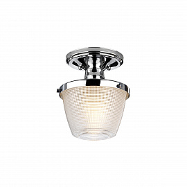 Потолочный светильник для ванных комнат QZ-DUBLIN-SF-PC, Потолочные светильники для ванных комнат | Хром/Никель Прозрачный | Ванная комната.