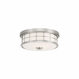 Потолочный светильник для ванных комнат QZ-GUARDIAN-F-BN, Потолочные светильники для ванных комнат | Металл Стекло | Никель матовый Матовое стекло.